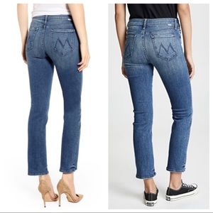 Mother The Rascal Ankle Chew Straight Leg Jeans 24